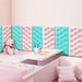Easy-to-apply pink wallpaper with a 3D visual effect