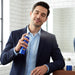 Signature premium blue perfume deodorant bottle