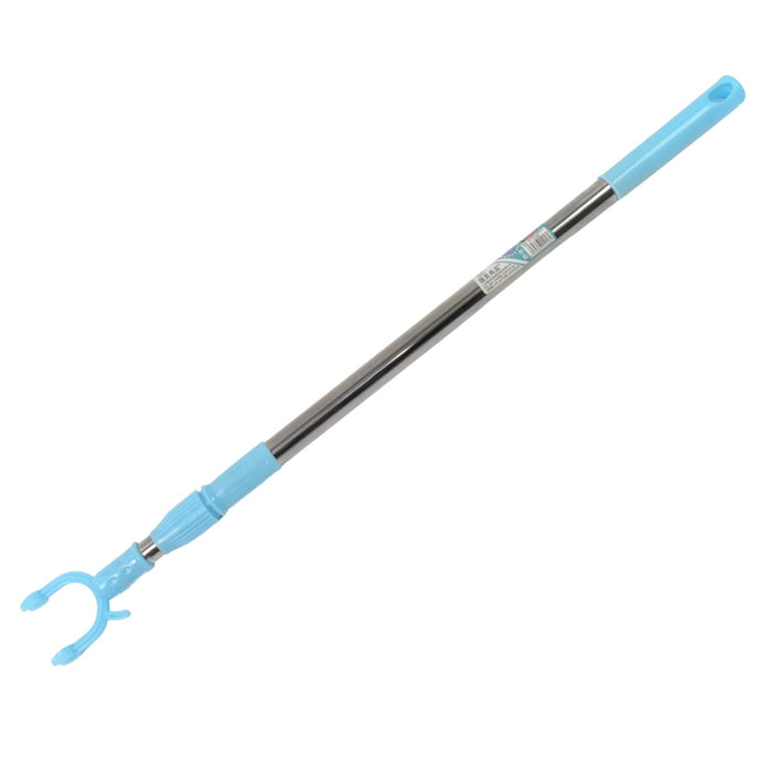 Stainless Steel Telescopic Pole Clothes Hooks Hanger (1 Pc / 1 Mtr.) by Your Brand