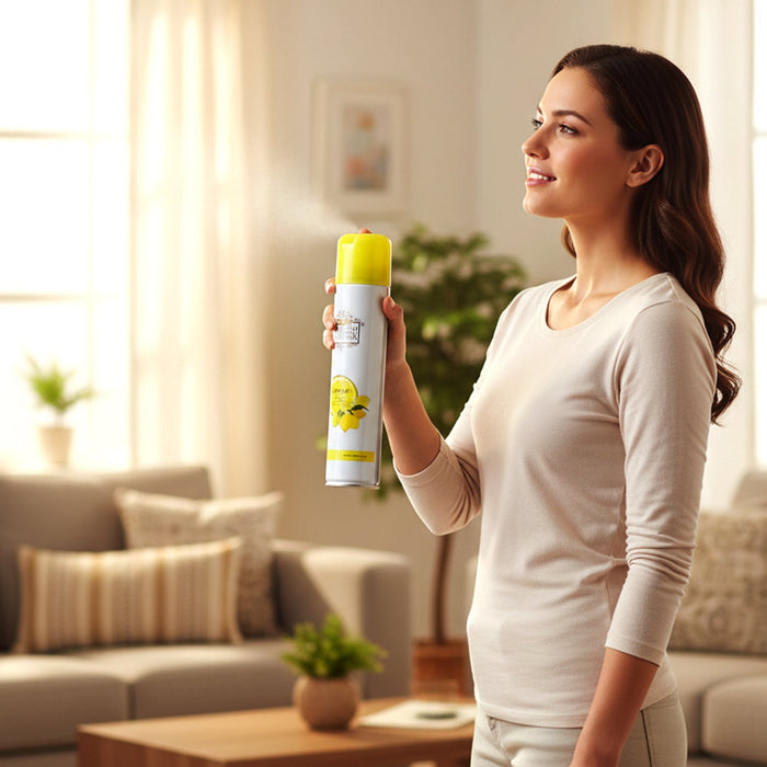 Next Premium English Leather Lemon Air Freshener Spray 220 ML by Your Brand