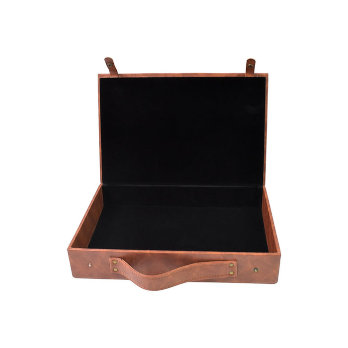 Multi Purpose Use Carrying Leather Case Briefcase (30×20 Cm / 1 Pc / B Grade) by Your Brand