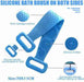Back scrubber with silicone material
