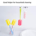 Household sponge cleaning brush 20cm for removing residue from cups and narrow bottles