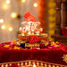 Decorative Lord Ganesha Pooja Thali Set (1 Pc) by Your Brand
