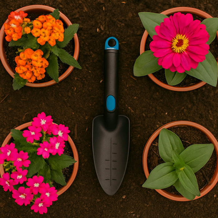 Plastic Heavy Duty Garden Hand Trowel with Measurement Marks (1 Pc / Mix Color) by Deal dekho