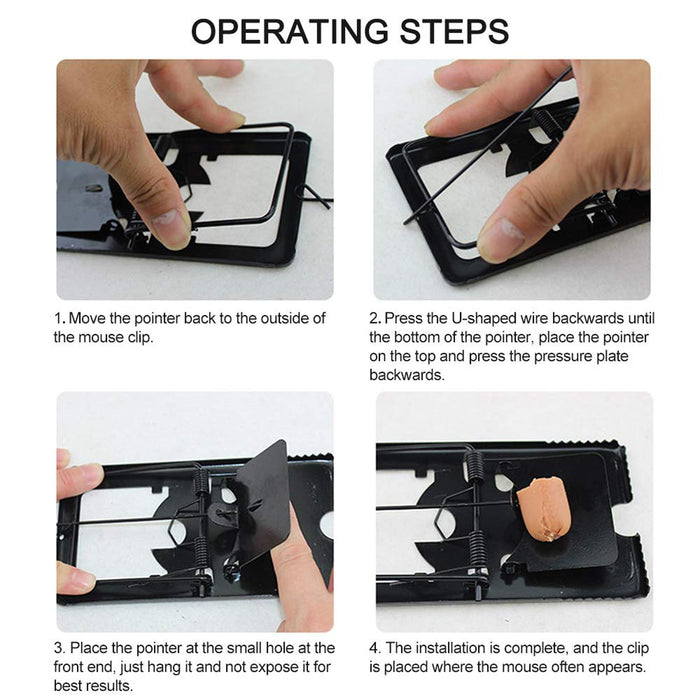 Mouse Trap Catcher Rodent Traps Mice Control Mice Snap Kill Trap (2 Pc) by Your Brand