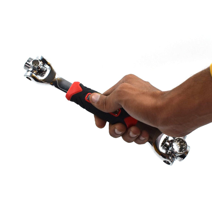 48 in 1 Universal Socket Wrench – 360° Fixed Square, Hex & Torx Hand Tool by Your Brand