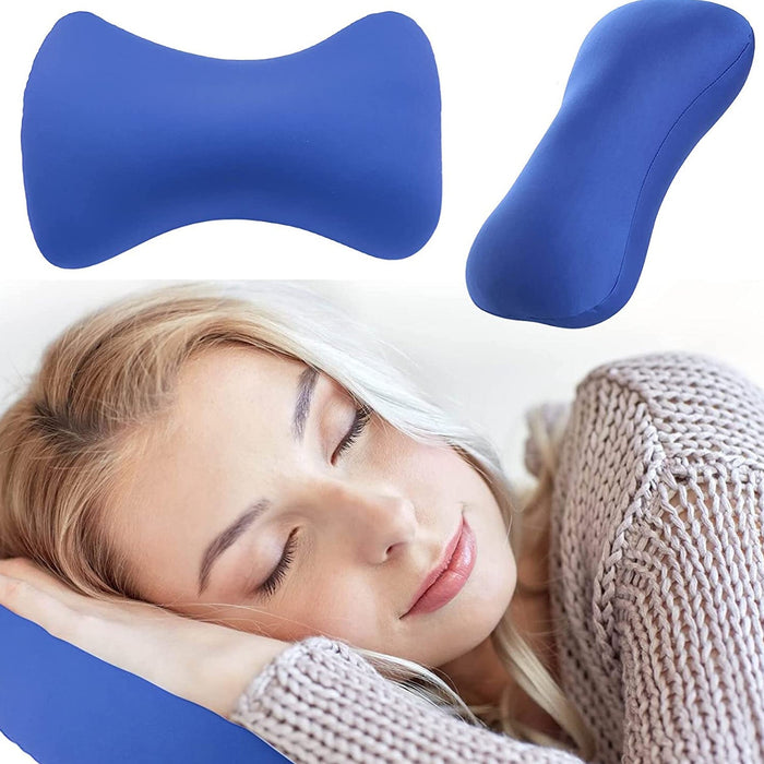 Microbead Roll Neck Pillow – Soft Cushion Bone-Type Travel Neck Support by Your Brand