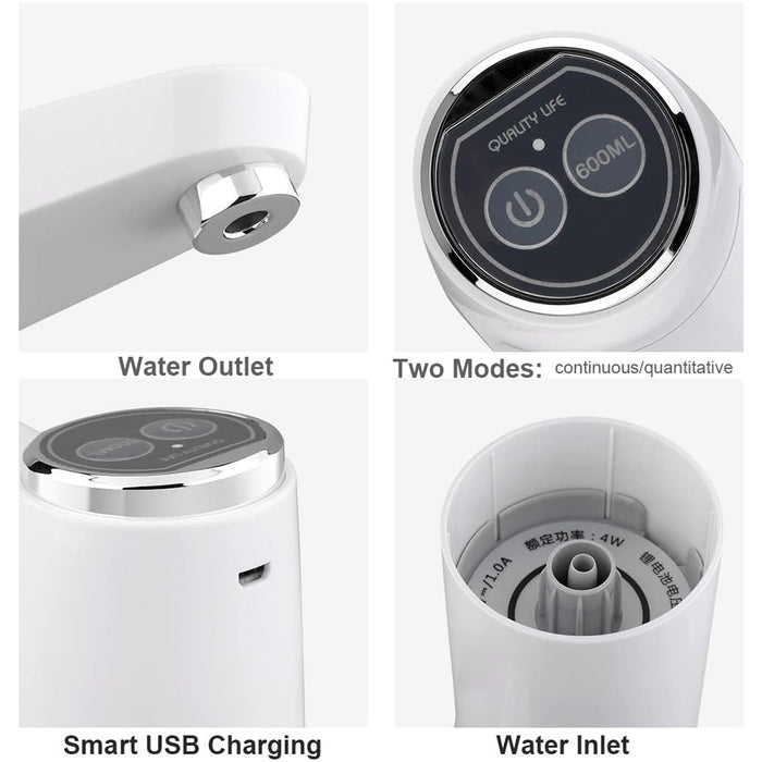 USB Electric Water Dispenser Pump, Portable Bottle Pump for Home & Travel Use