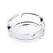 Crystal glass ashtray, perfect for home and office use.
