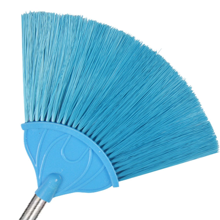 Broom with Long Stainless Steel Rod and Extendable Cobweb Cleaner Stick by Your Brand