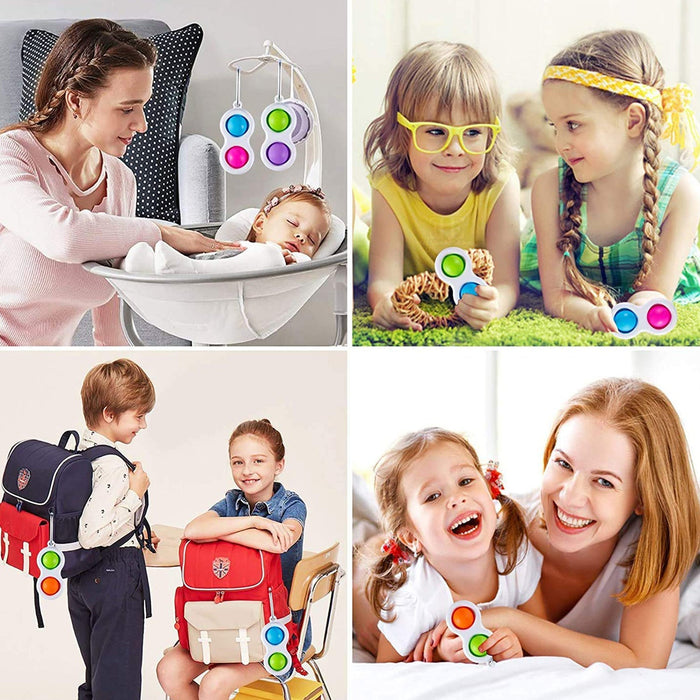 Simple Dimple Fidget Toy Mini Keychain by Your Brand