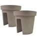 Creative Flower pot Balcony Flower Pot Holder (2 Pc) by Your Brand