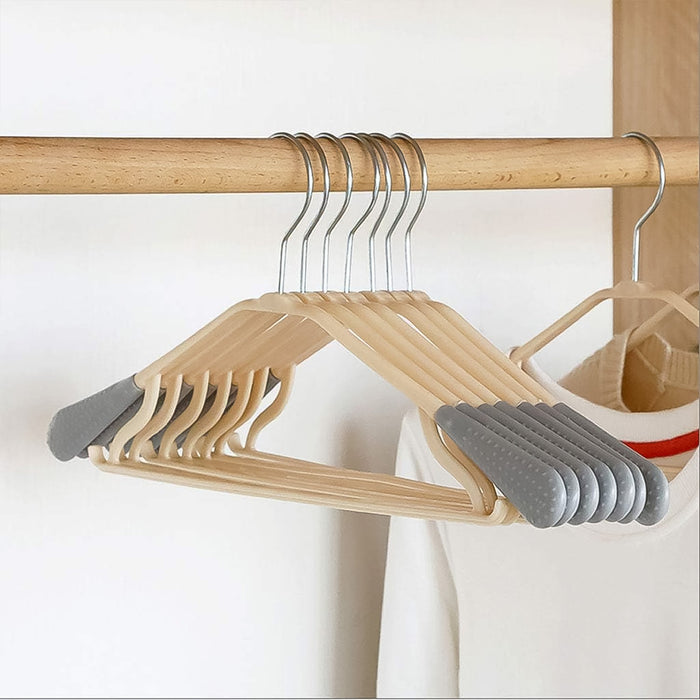 PP Cloth Hanger Set of 1 with Zinc Plated Steel Hook (1 Pc) by Your Brand