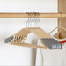 PP Cloth Hanger Set of 1 with Zinc Plated Steel Hook (1 Pc) by Your Brand