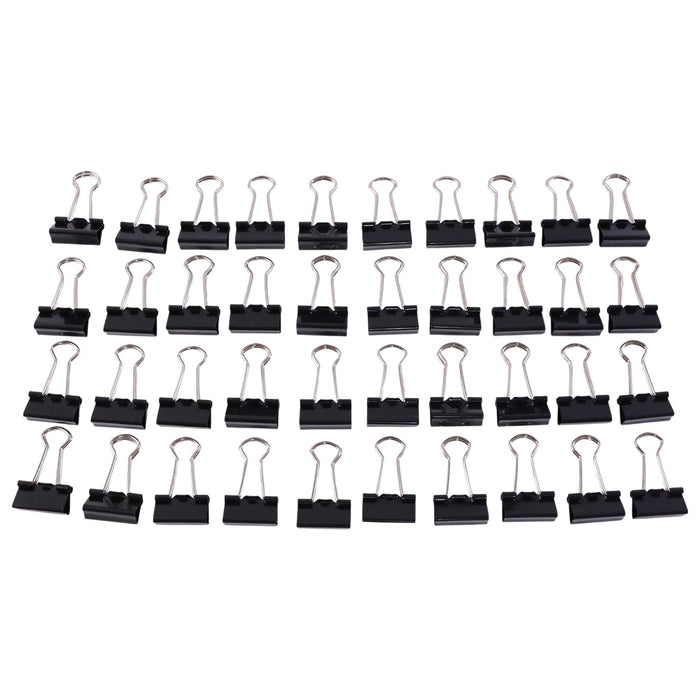 Heavy-Duty Black Binder Clips Set (19 mm, 40 Pc) by Your Brand