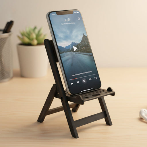 Mini Chair Shape Mobile Stand Holder (1 Pc / Balck Color) by Your Brand