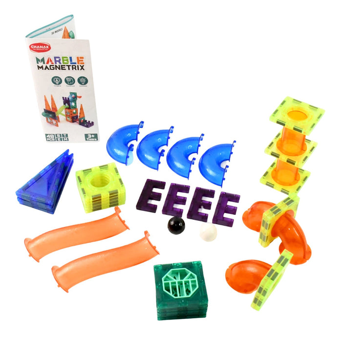 Marble Magnetrix Magnetic Marble Run Building Set by Your Brand