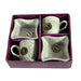  Ceramic Tea Cups Mug Set with Snacks 4 Pcs - packaging shot