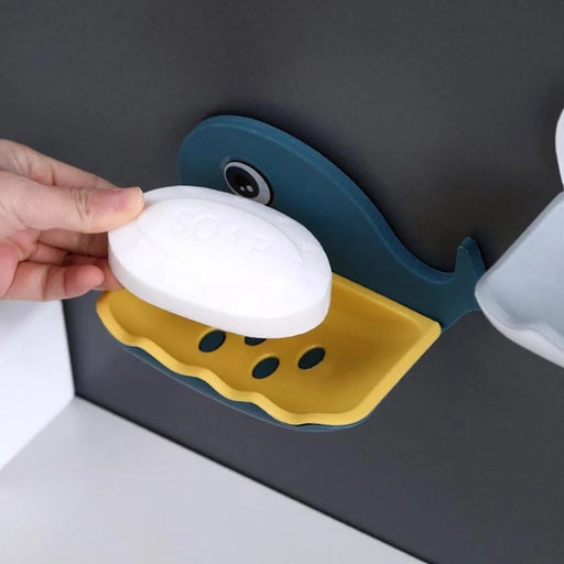 Fish Shape Wall-Mounted Double Layer Soap Holder for Bathroom & Kitchen by Your Brand
