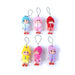 Cute Mini Doll Hanging Keychain Set (6 Pc Mix Color) by Your Brand