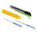 Heavy Duty Working Cutter Knife replacement blade, 2 Screwdriver Hand Tool (4 Pc Set) by Your Brand