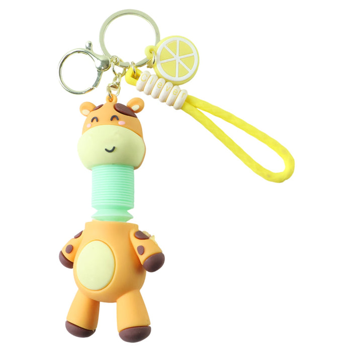 Cute Giraffe Cartoon Keychain (1 Pc) by Your Brand