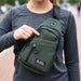 Durable Waist Bag Zipper Crossbody Sling Bag (1 Pc) by Your Brand