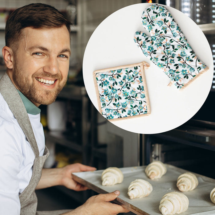 Professional Cotton Oven Mitt gloves by Your Brand