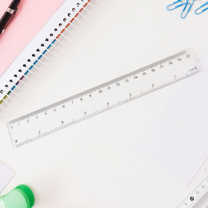 Plastic Geometry Set, Triangle Ruler Protractor Straight Ruler (4 Pcs Set) by Your Brand