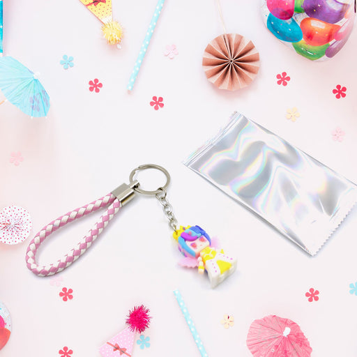 Cute Keychain With Card Gift - Keychain Accessories Key Chain Backpack Charms Car Keys Keychain for Kids Girls, Unicorn Toy and Charm Key- Chain for Bag / Door Key- Ring / car Key- Ring / Party Favor (Mix Color & Design 1 Pc ) by Your Brand