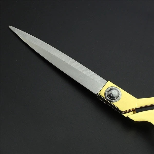 Stainless Steel Tailoring Scissor Sharp Cloth Cutting (9.5inch) (Golden) by Your Brand