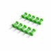 Green Plastic Push Pins Thumb Tacks for Notice Board (10 Pc) by Your Brand