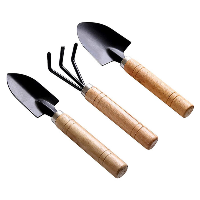 Garden Tool Kit Durable Hand Tools Set with Wooden Handle (3 Pc) by Your Brand