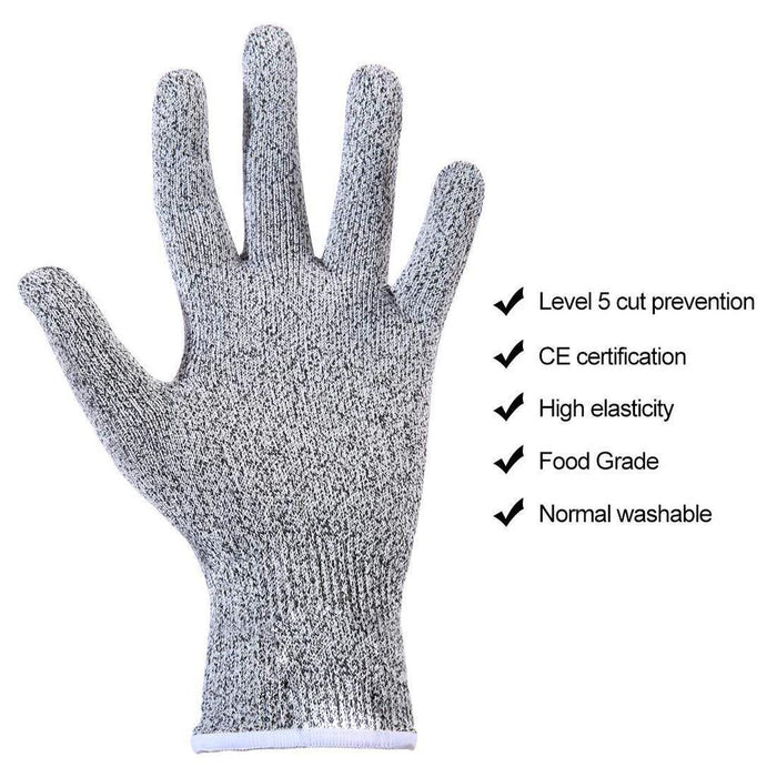 Anti Cutting Resistant Hand Safety Cut-Proof Protection Gloves (Multicolour) by Your Brand