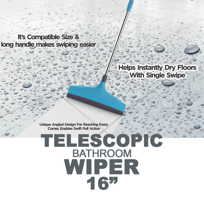 Floor wiper with adjustable rod for easy use.