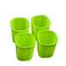 Plastic glass set, lightweight and durable, pack of 4.