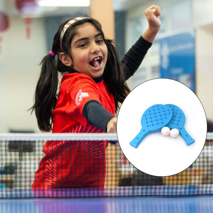 Racket Set with Ball for Kids Plastic Table Tennis Set for Kids by Your Brand