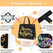 Birthday Gift Bag with Gold Shiny Stars, Reusable Party Gift Bags (1 Pc) by Your Brand