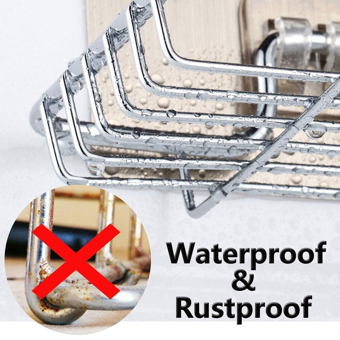 Kitchen Bathroom Soaps Storage Rack with 2 Hook for Home by Your Brand