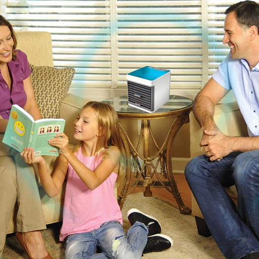 Mini Portable Air Cooler with LED Light & Water Fill by dealdekho.in