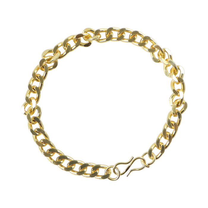 Classic Gold Finish Chain Link Bracelet for Men and Women (1 Pc) by Your Brand