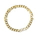 Classic Gold Finish Chain Link Bracelet for Men and Women (1 Pc) by Your Brand