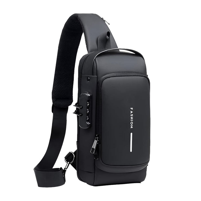 TrendGuard Anti-Theft Crossbody Sling Bag - USB Charging Port by Your Brand
