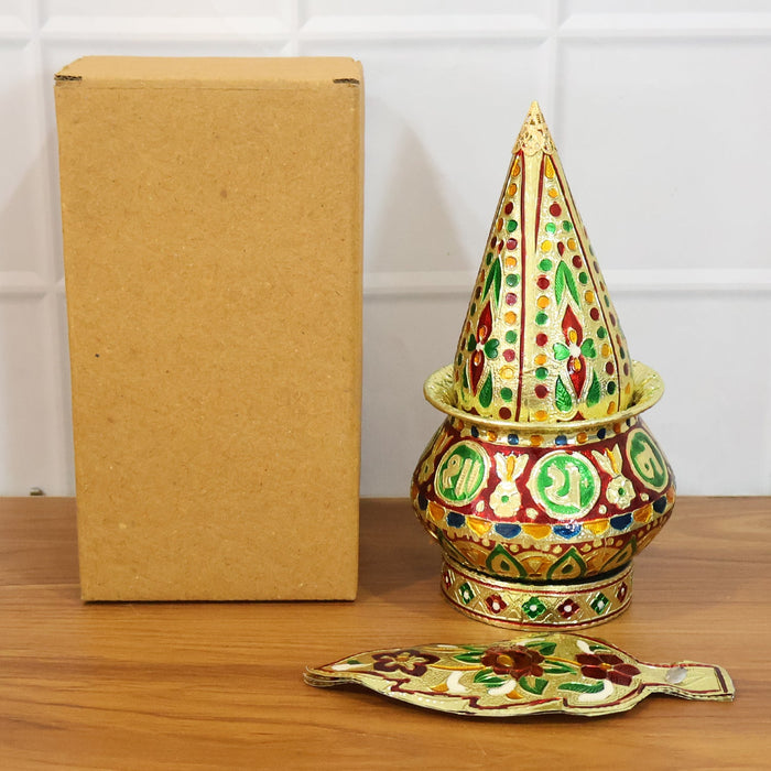 Traditional Decorative Pooja Kalash (1 Set) by Your Brand