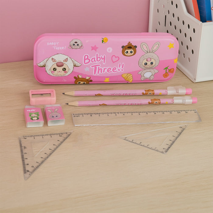 Cartoon Stationery Gift Set for Kids (14 Pc) by Your Brand