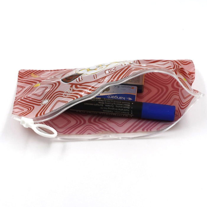 20 Pc Red Printed Pouch For Carrying Stationary Stuffs And All By The Students. by Your Brand
