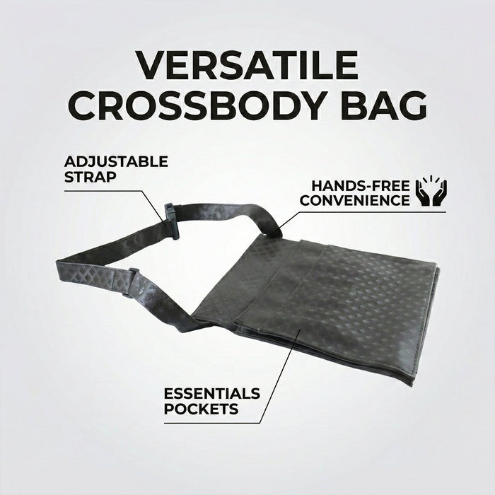 Men's & Women's Quilted Crossbody Sling Bag with Adjustable Strap (1 Pc) by Your Brand