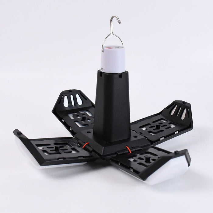 Foldable Camping Light USB Rechargeable LED Lamp with Hanging Hook (1 Pc) by Your Brand