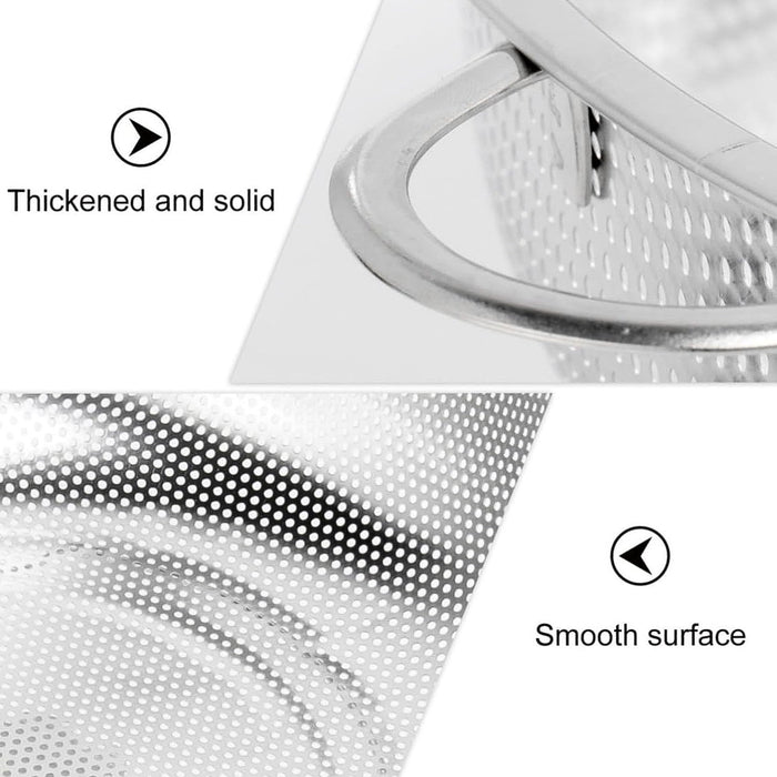 Stainless Steel Rice Vegetables Washing Bowl Strainer Collapsible Strainer.
